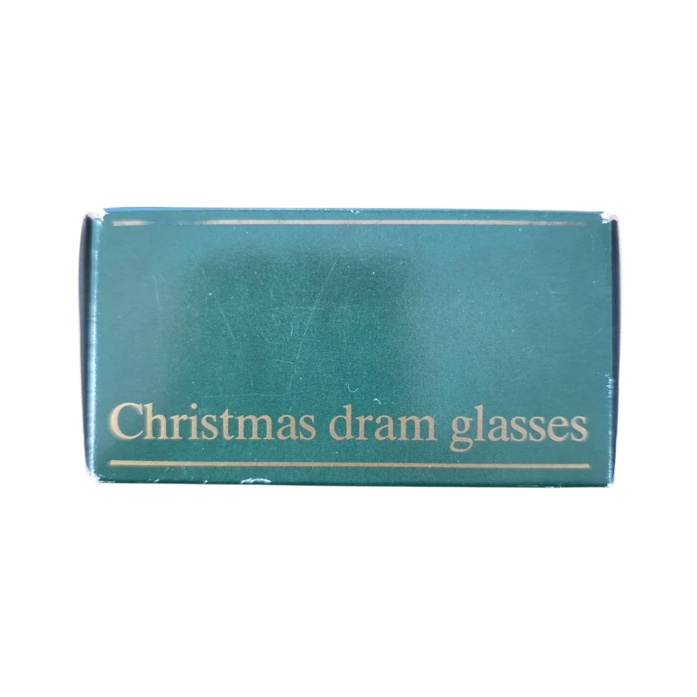 Holmegaard 1989 Christmas Dram Glasses Set of 2 Jette Frølich Holiday Denmark